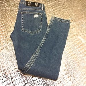 BDG skinny stretch distressed jeans